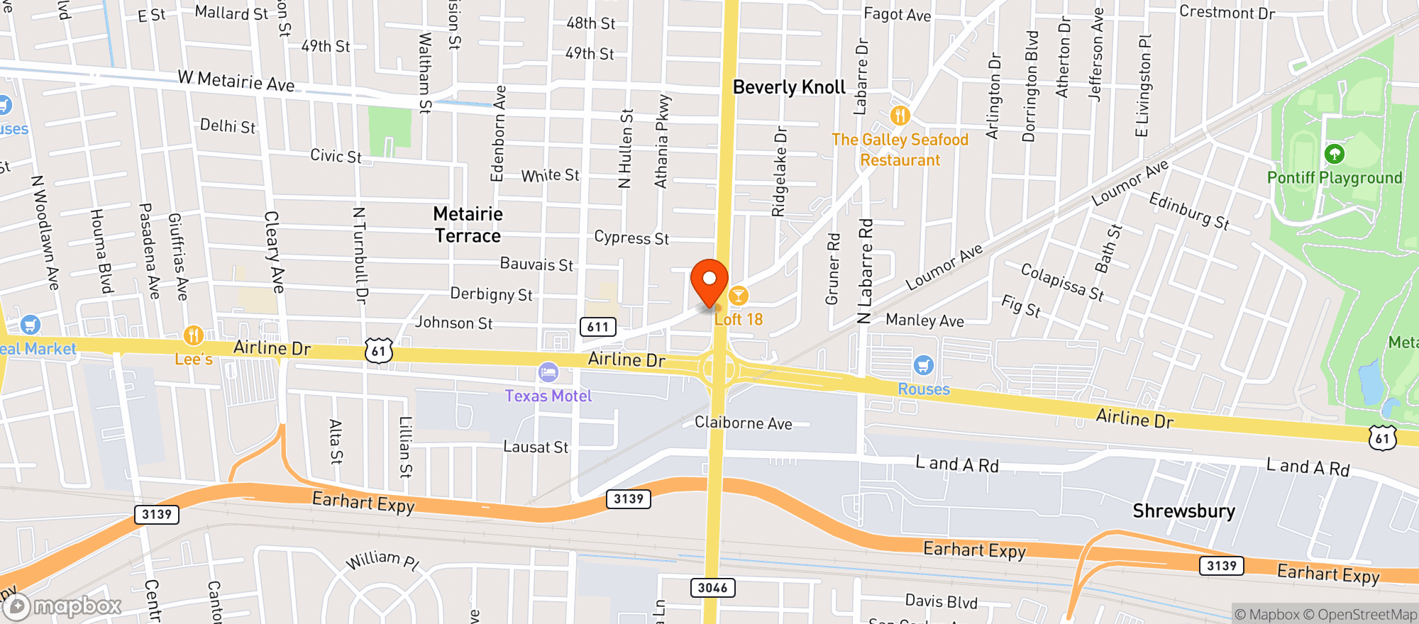 Map showing Gennaros Bar