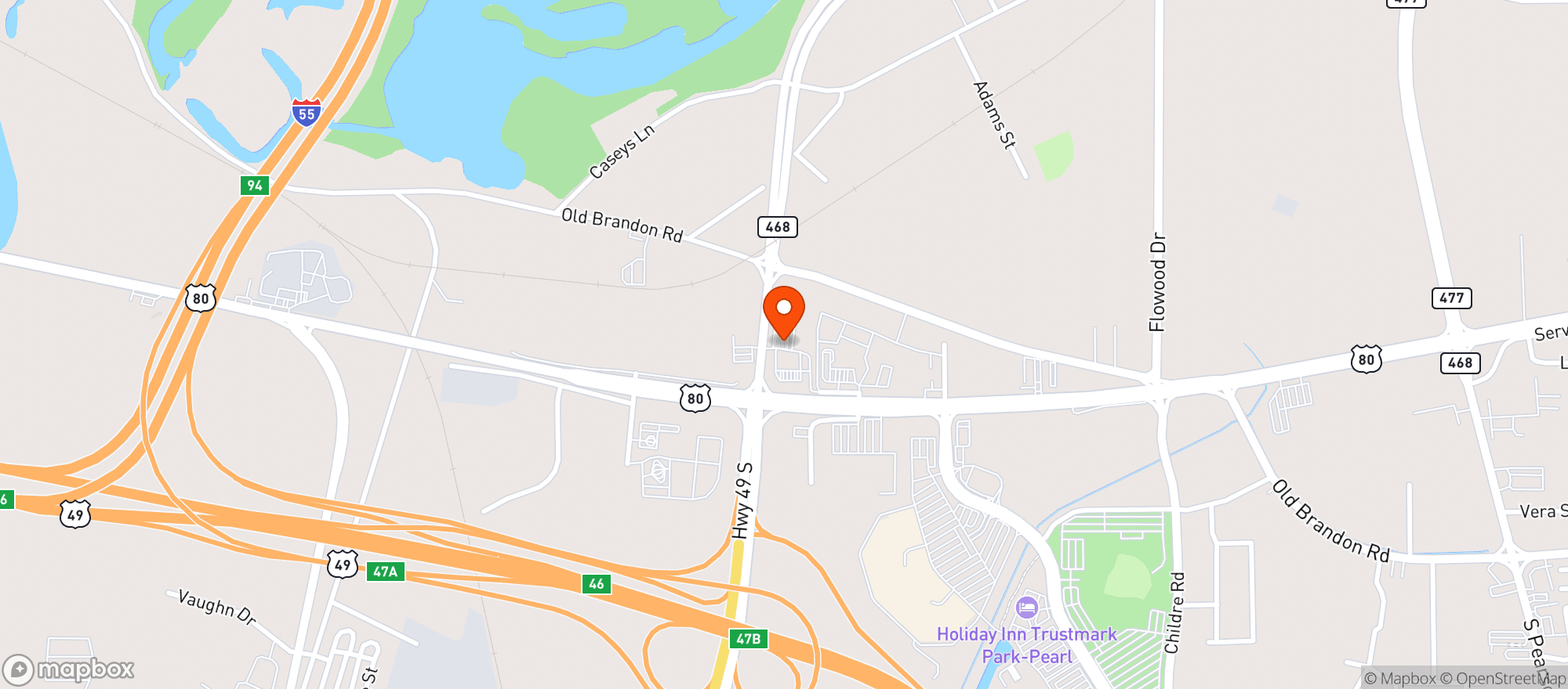 Map showing QUIKTRIP #7249