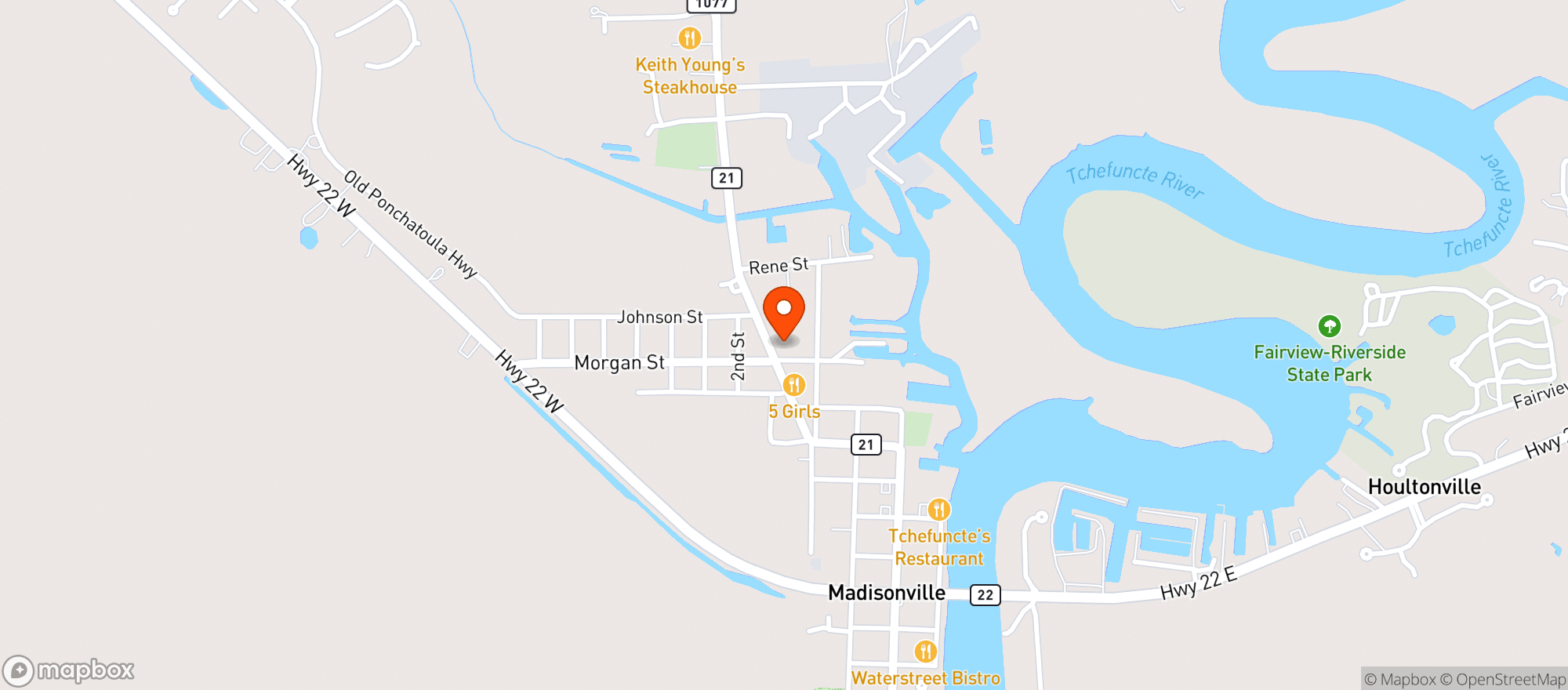 Map showing Piggly Wiggly
