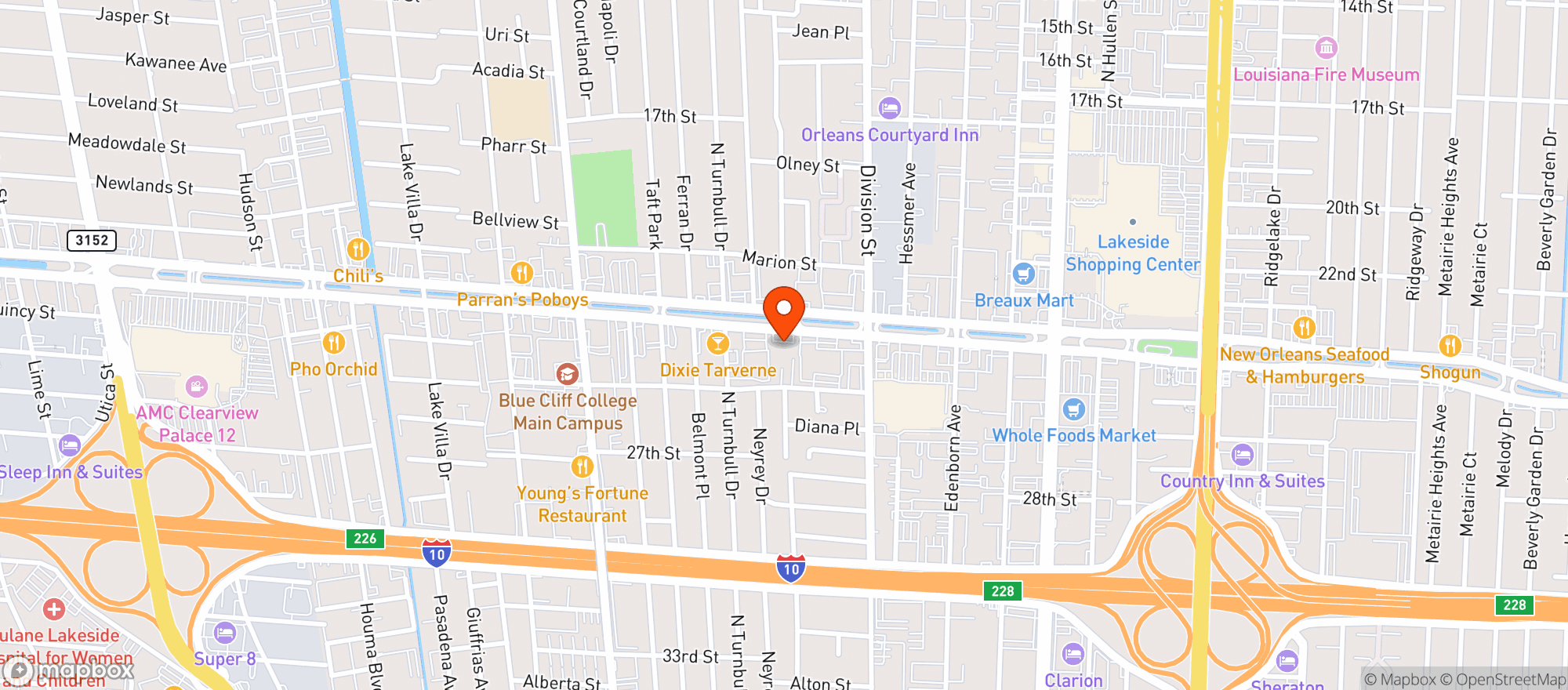 Map showing Total Wine & More