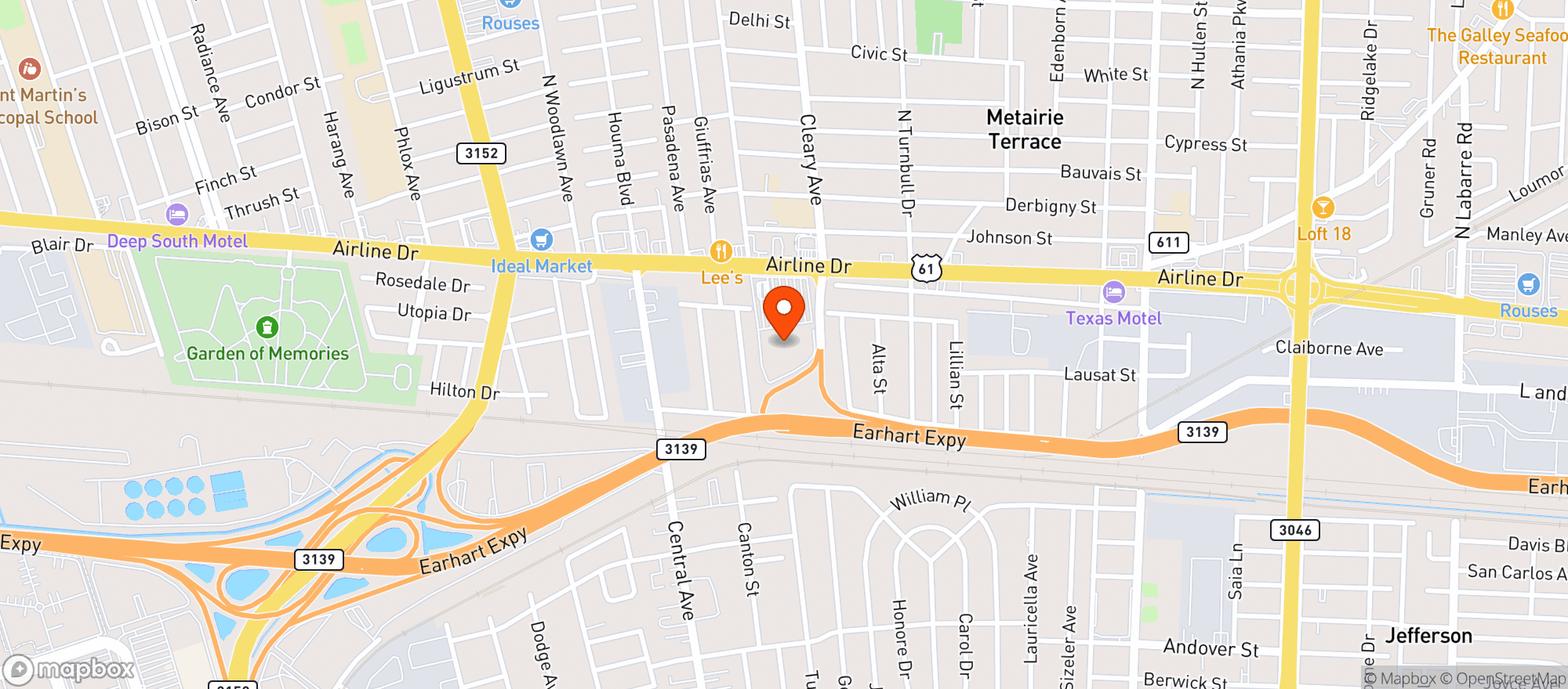Map showing Sams Club #4775