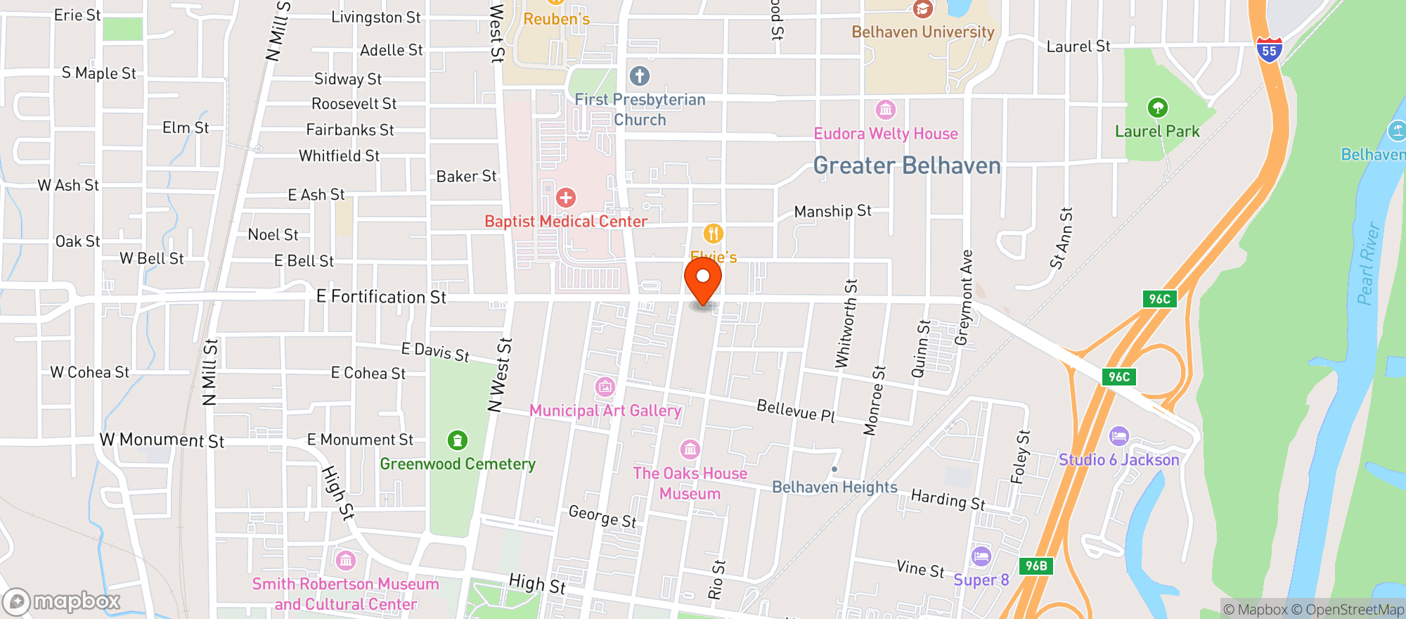 Map showing Value Mart