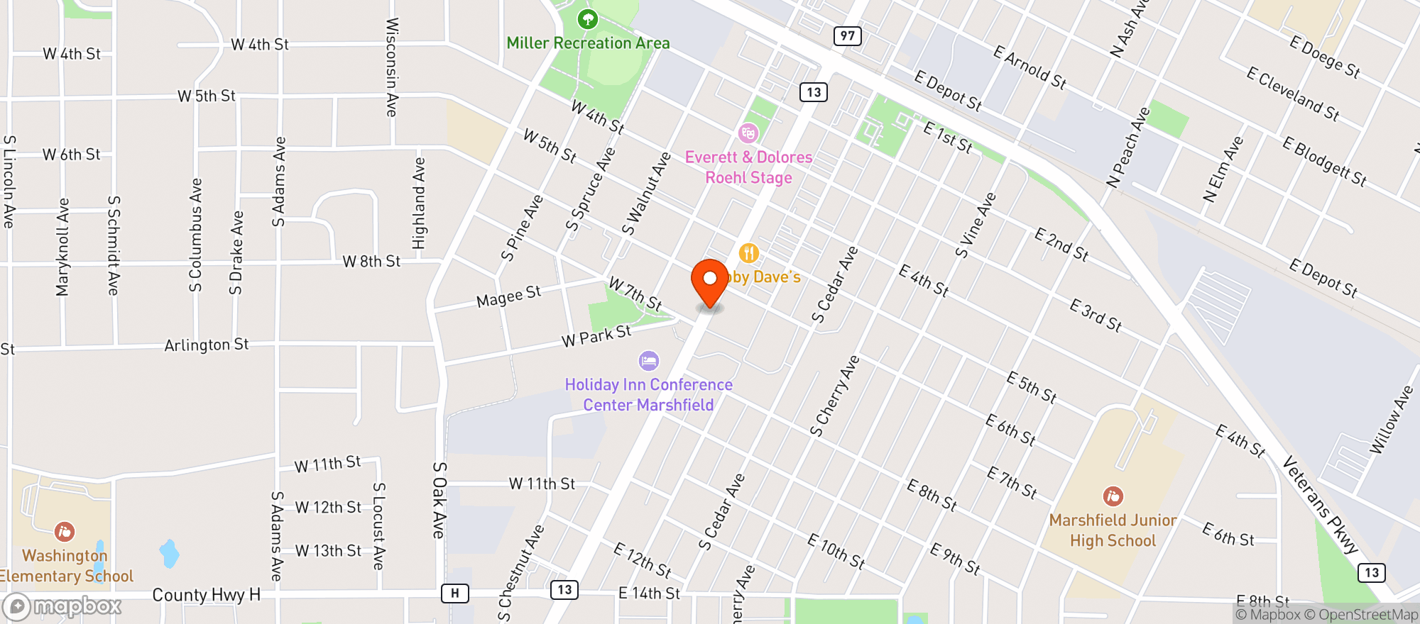 Map showing Pick N Save