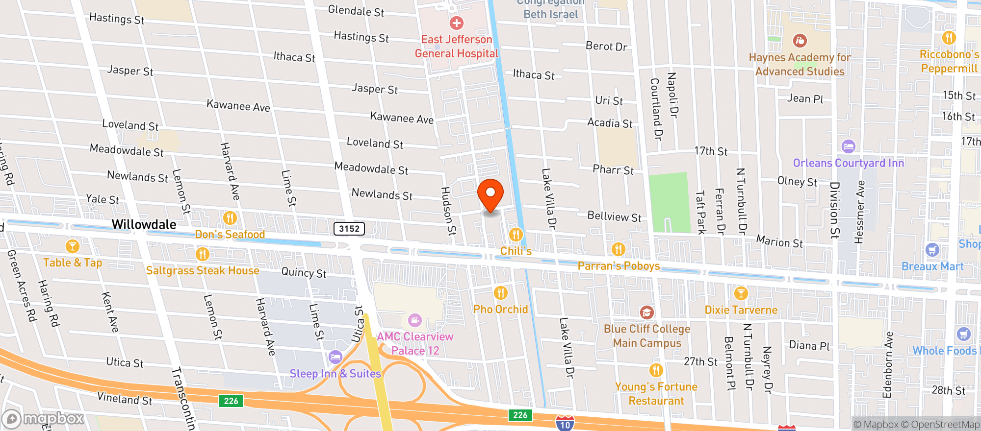 Map showing After Hours Er