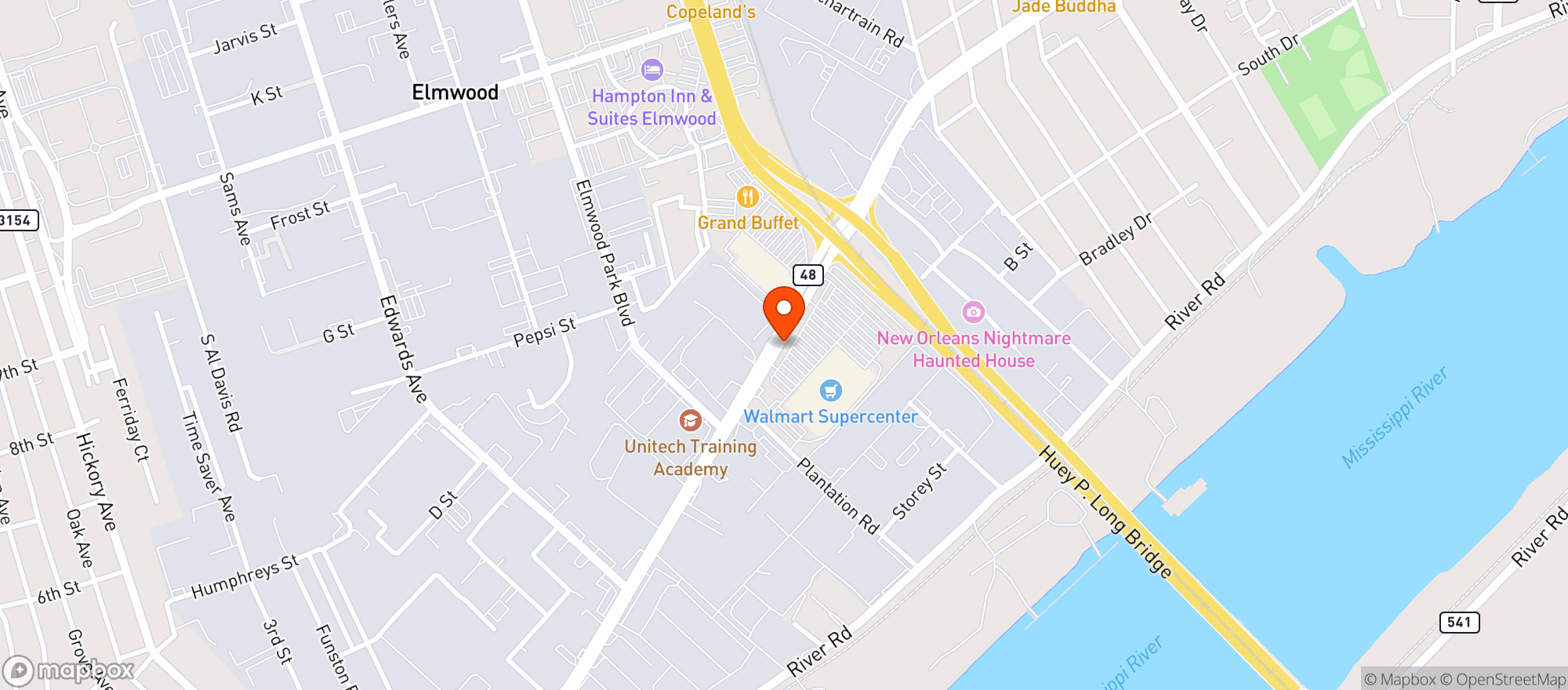 Map showing Walmart Supercenter