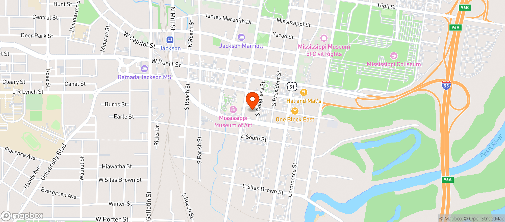 Map showing Westin Hotels & Resorts