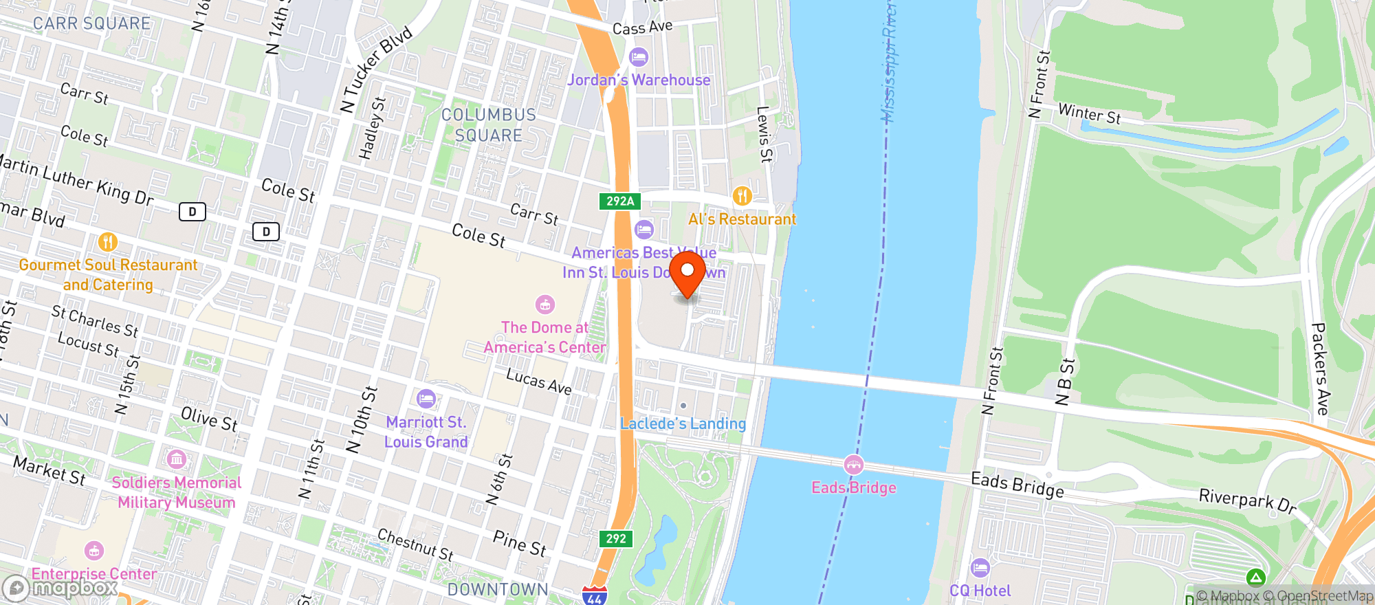 Map showing Four Seasons Hotel