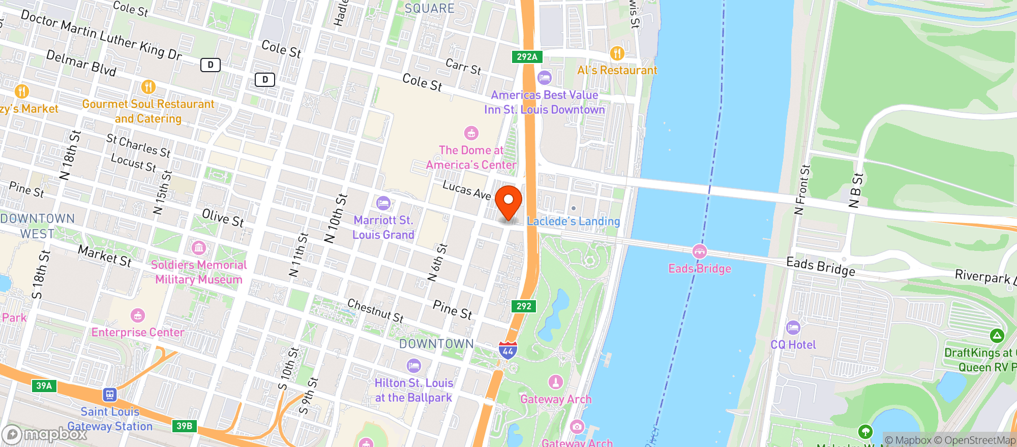 Map showing Mo Athletic Club