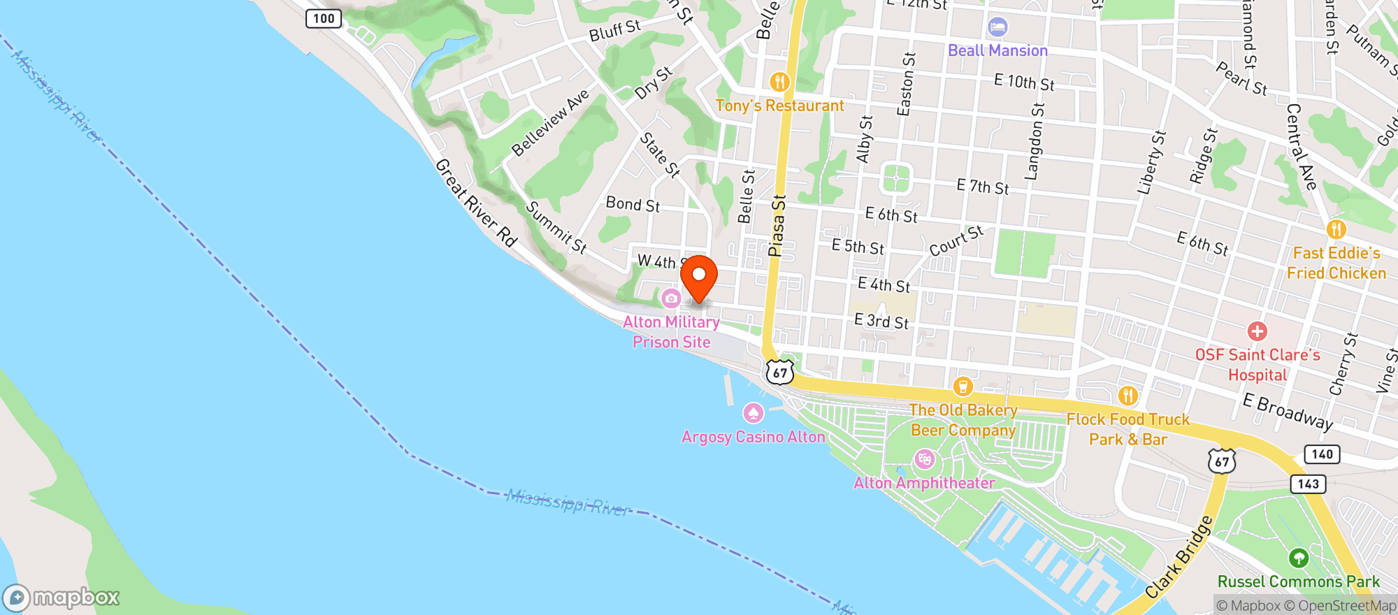 Map showing (CLOSED) State Street Market