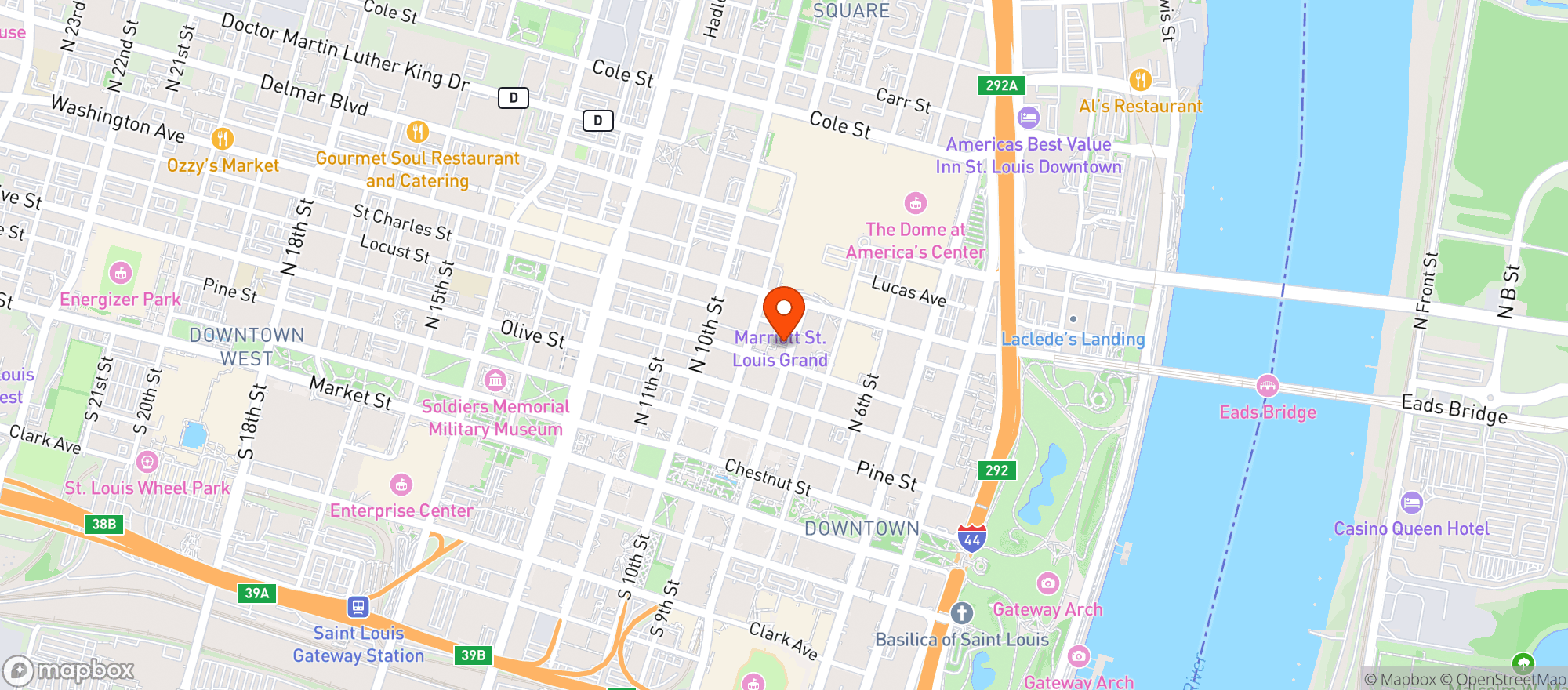 Map showing Sauce On The Side