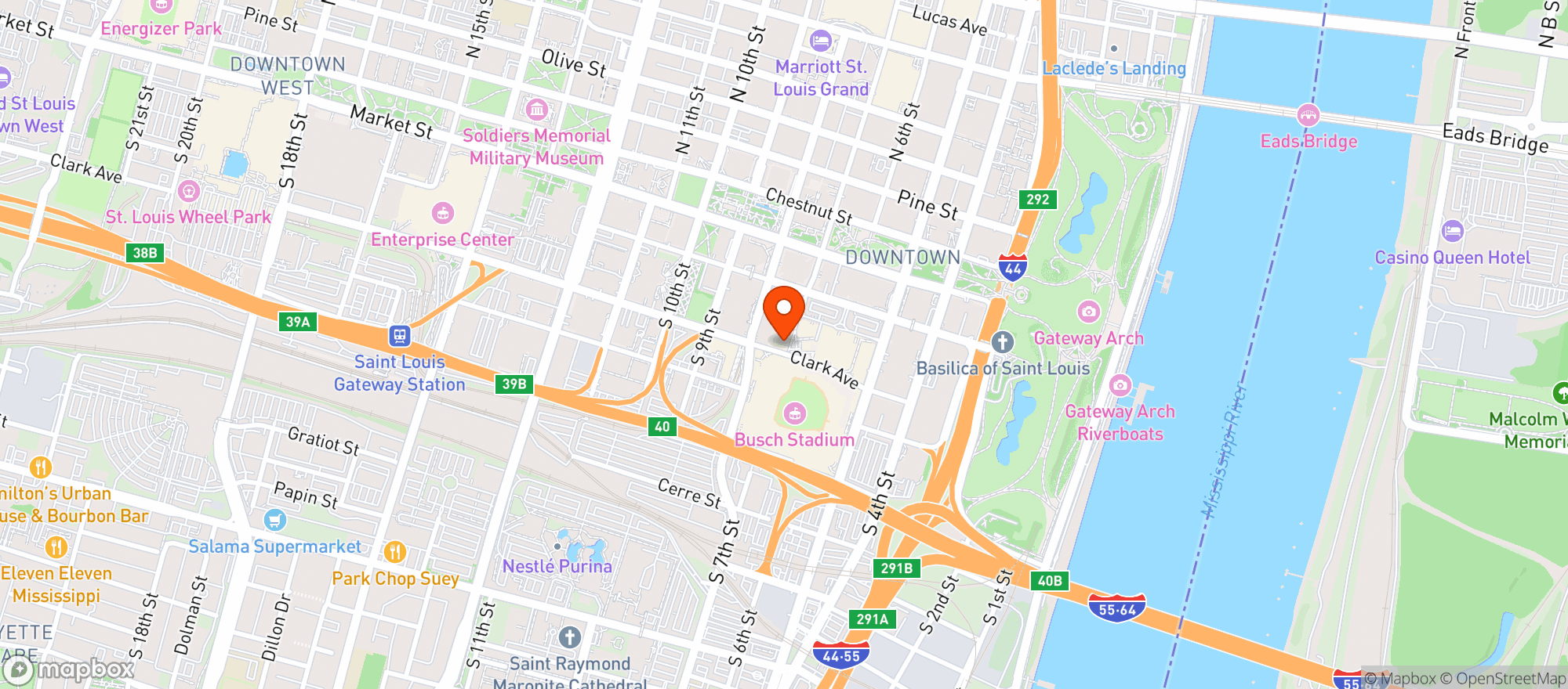 Map showing Katie’s Pizza & Pasta Osteria