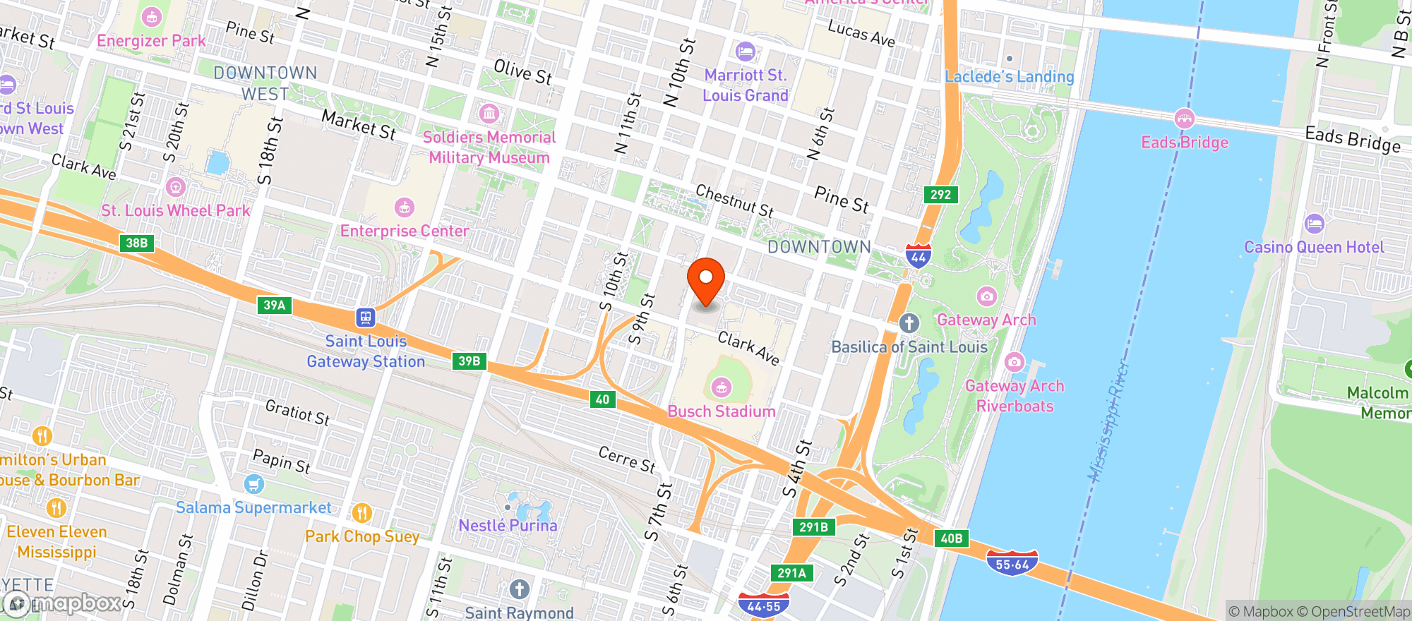 Map showing Live! By Loews
