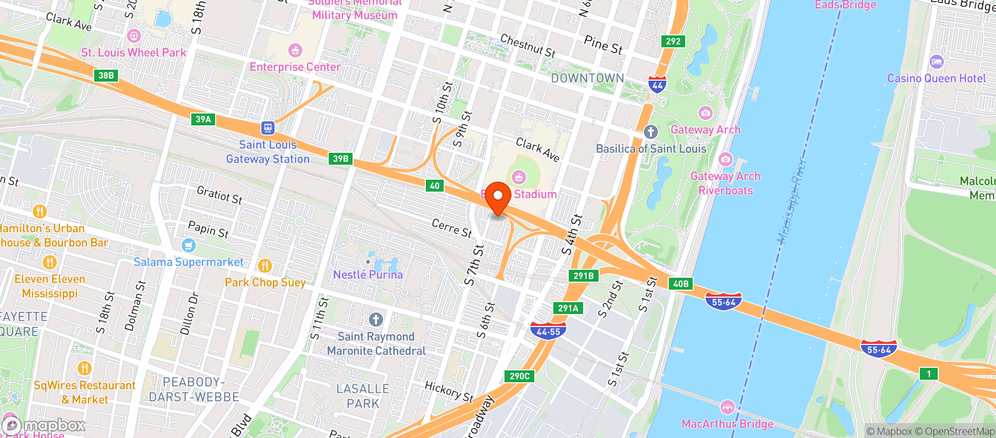 Map showing Paddy Os