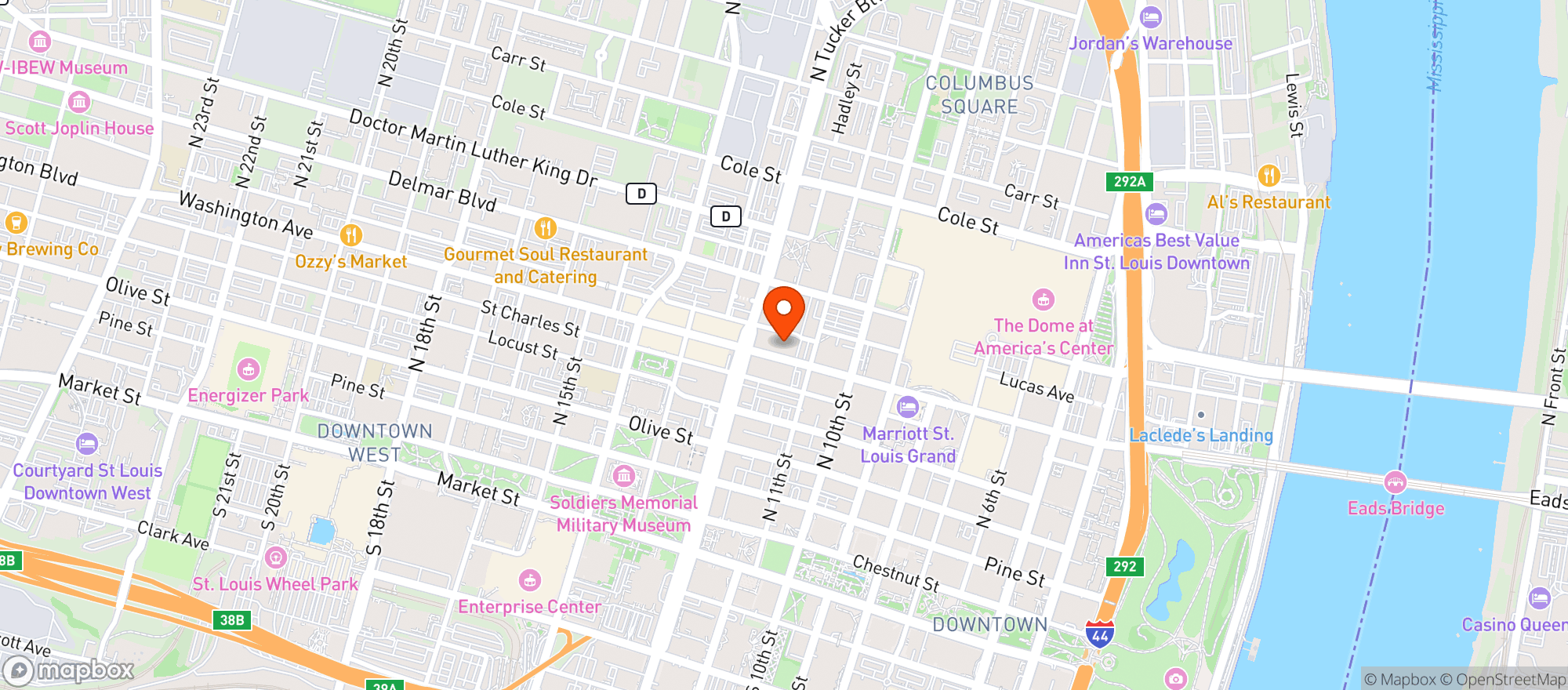 Map showing Flamingo Bowl