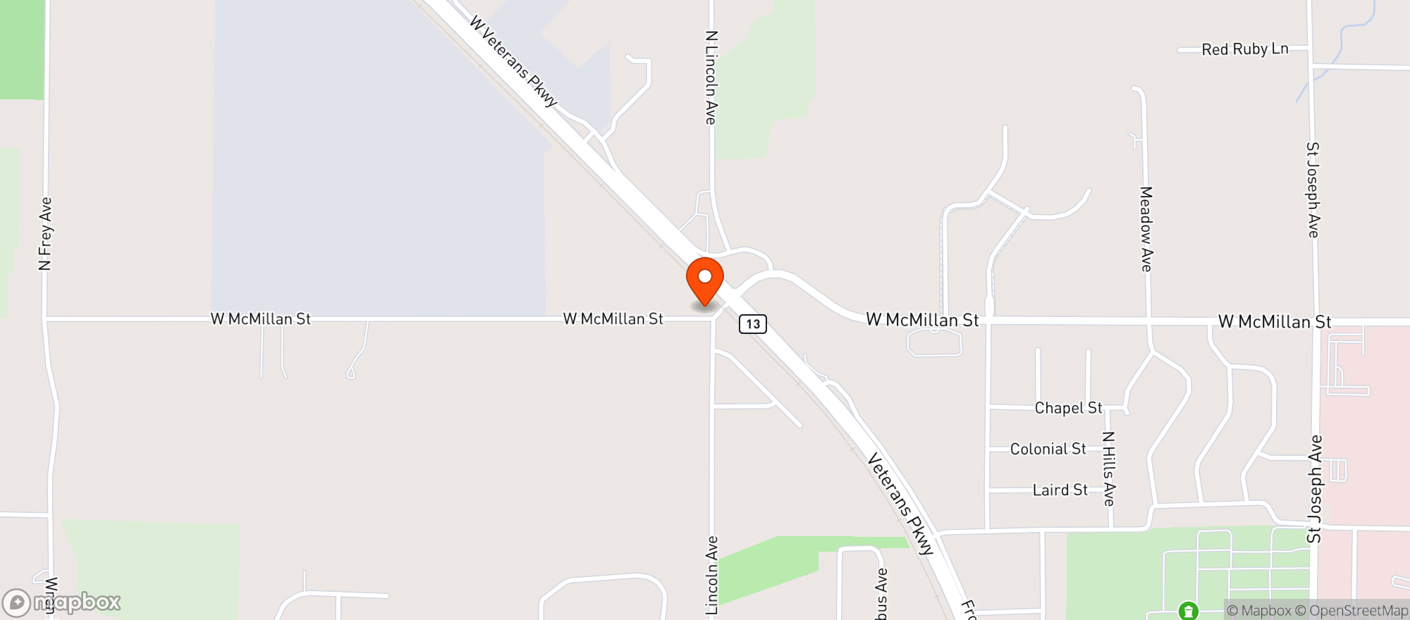 Map showing Jb Viaduct Bar And Grill