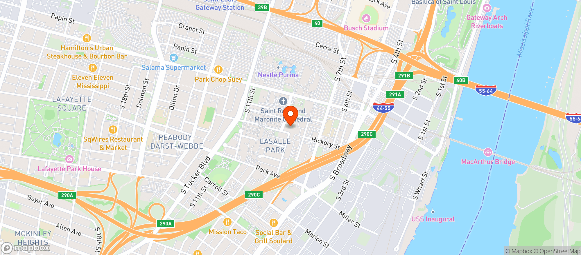 Map showing Lohr Distributing Co No #00669