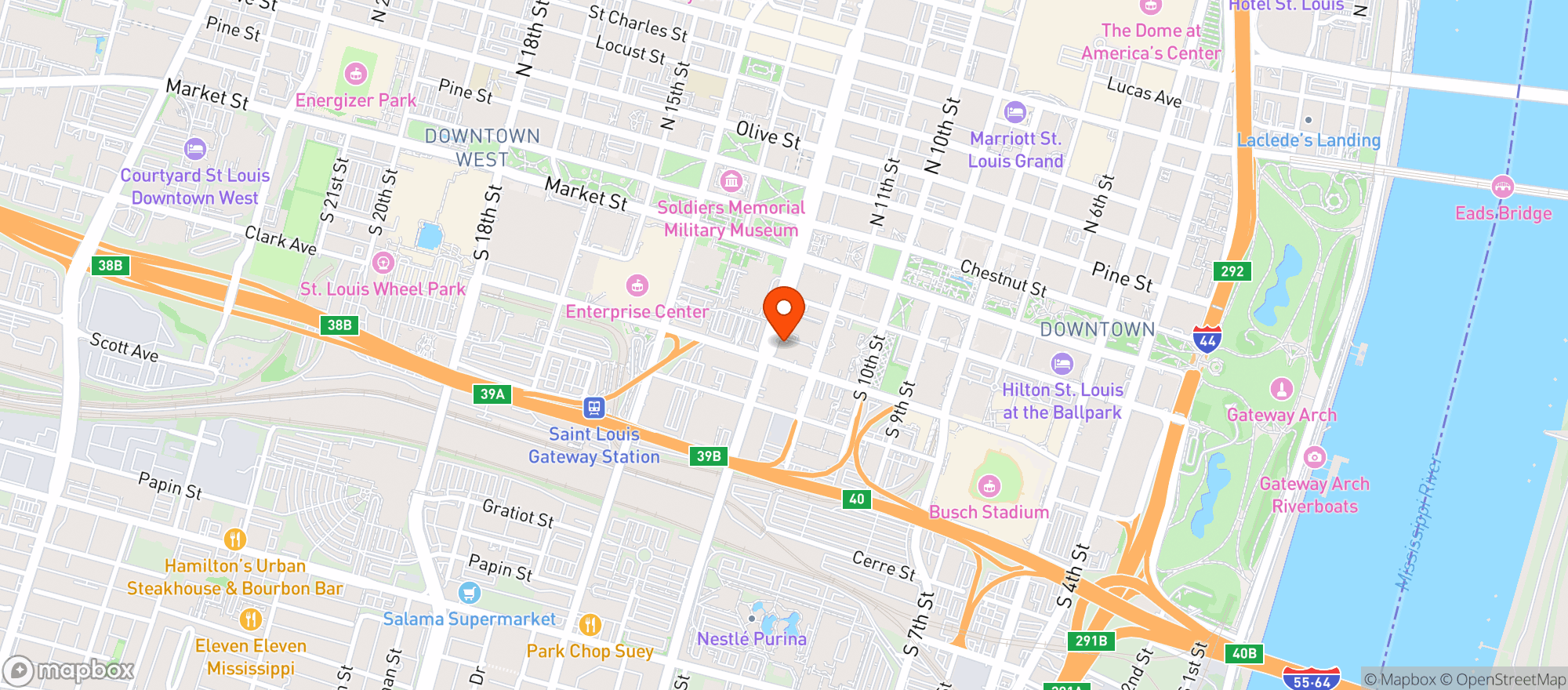 Map showing Private Nightclub
