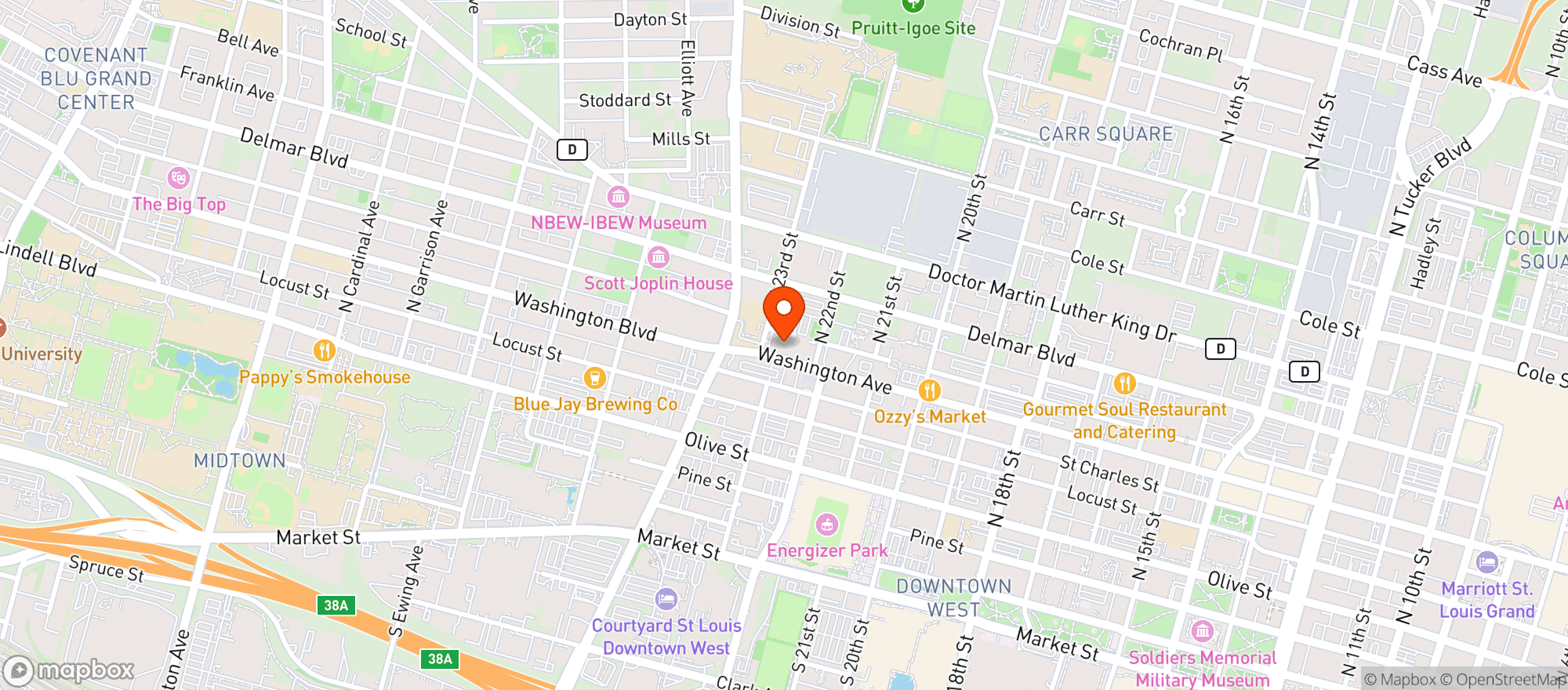 Map showing The Hawthorn #0