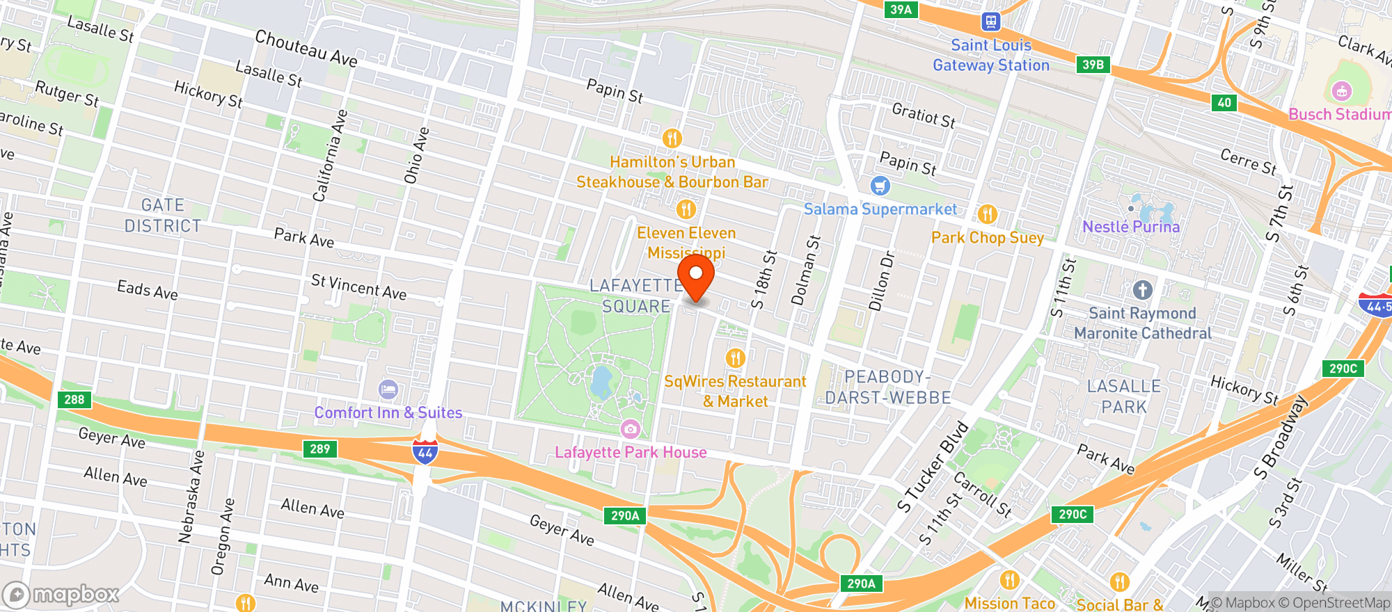Map showing 33 Wine Shop And Bar