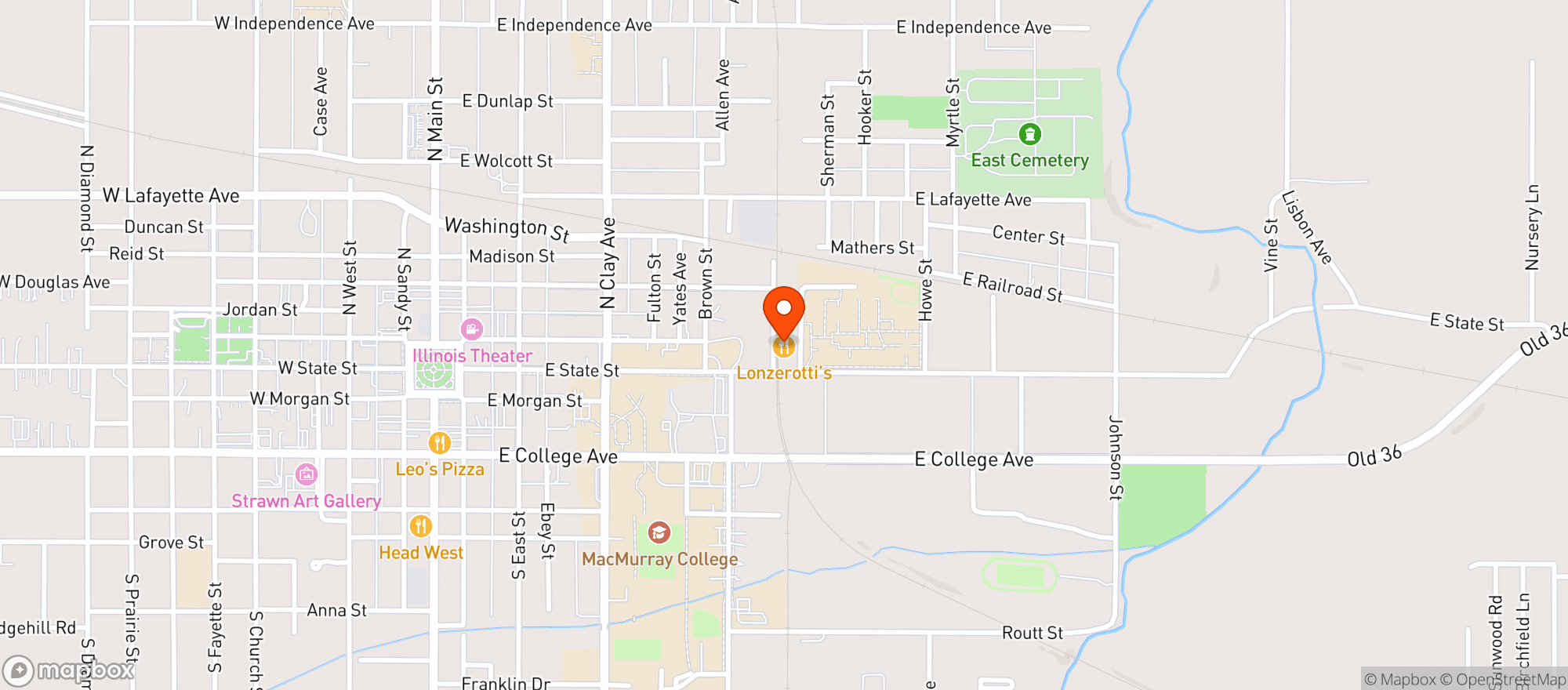Map showing Proud Richards