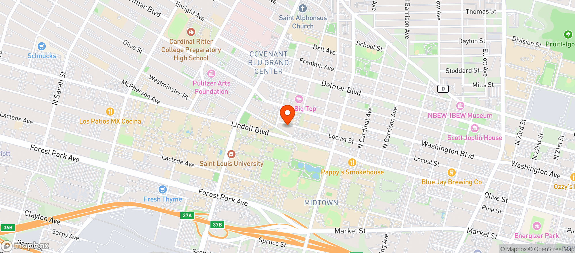 Map showing Moto Museum By Culinary Canvas
