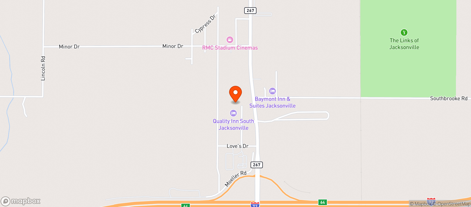 Map showing Sleep Inn & Suites