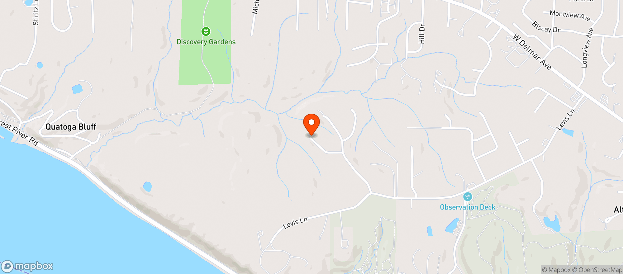 Map showing Cloud 9 Vapor Lounge