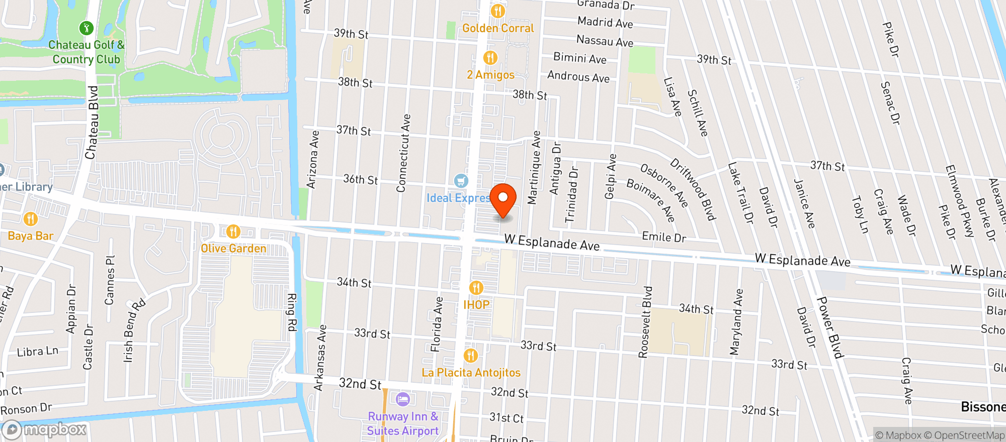 Map showing Walmart Neighborhood Ma #3703