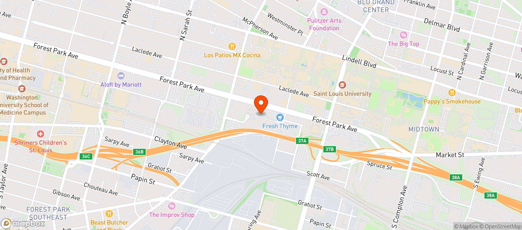 Map showing Puttshack