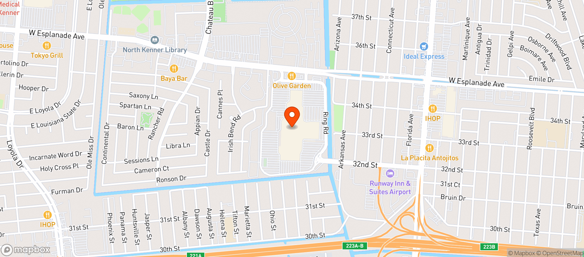 Map showing Target