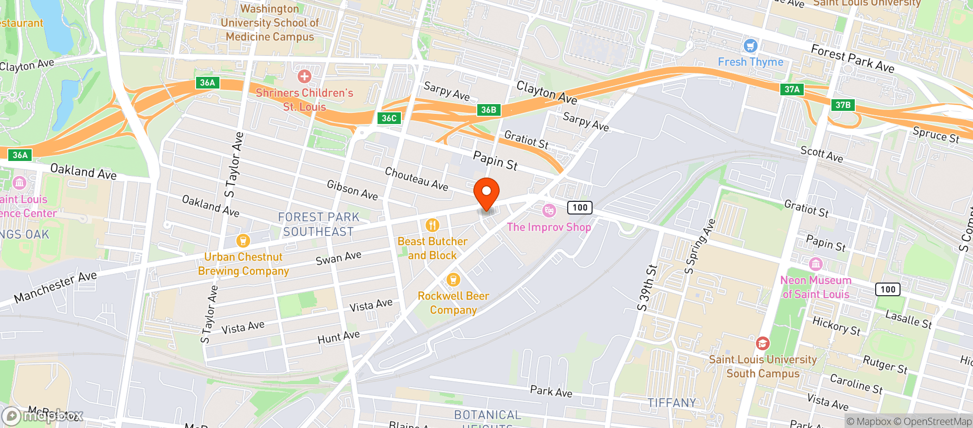 Map showing Rehab