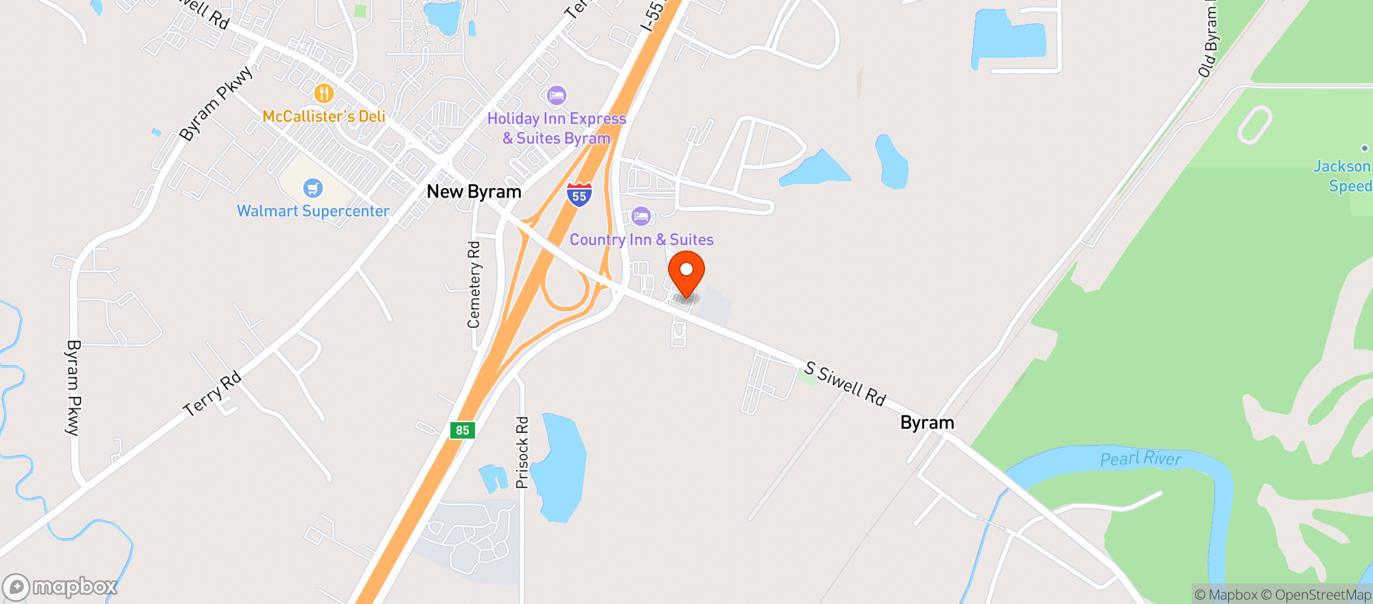 Map showing Quiktrip #7247