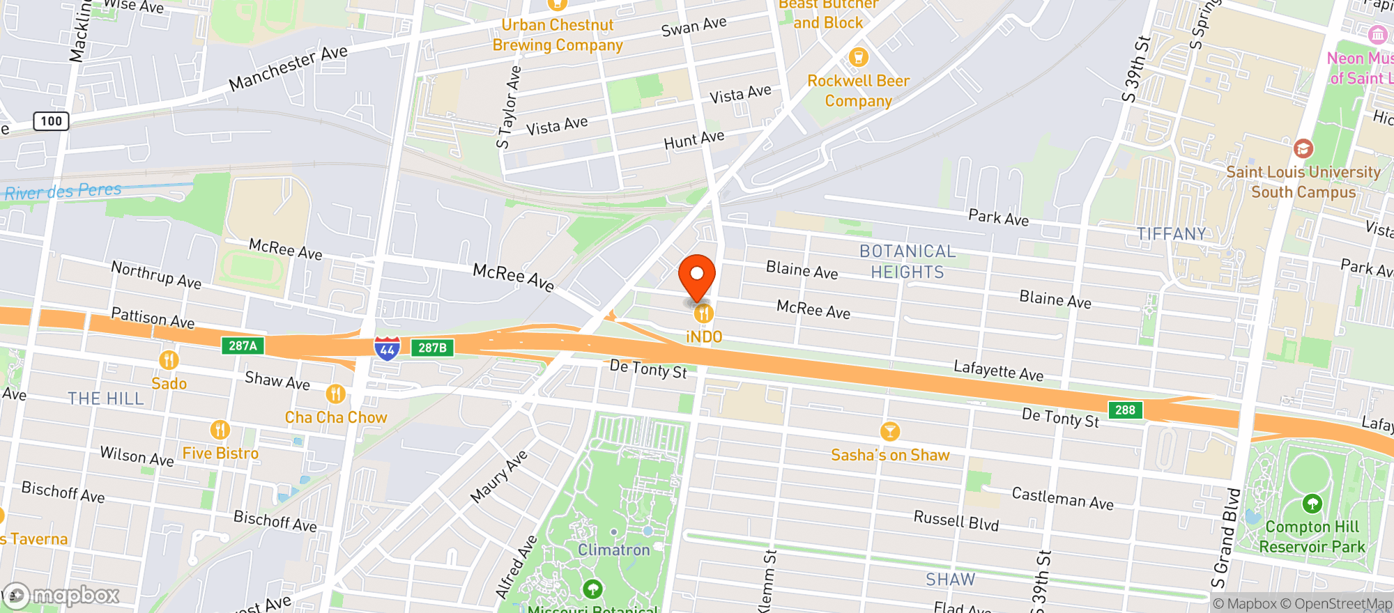 Map showing AO&Co
