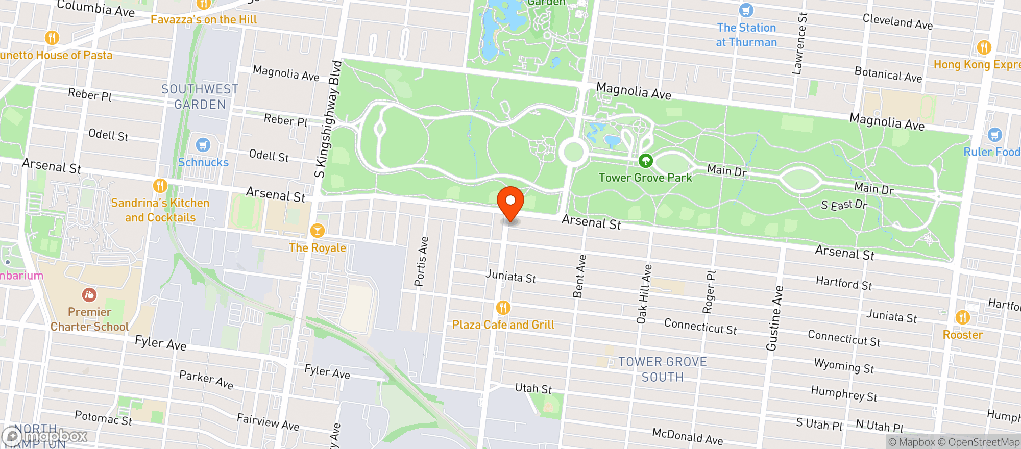 Map showing Local Harvest Grocery