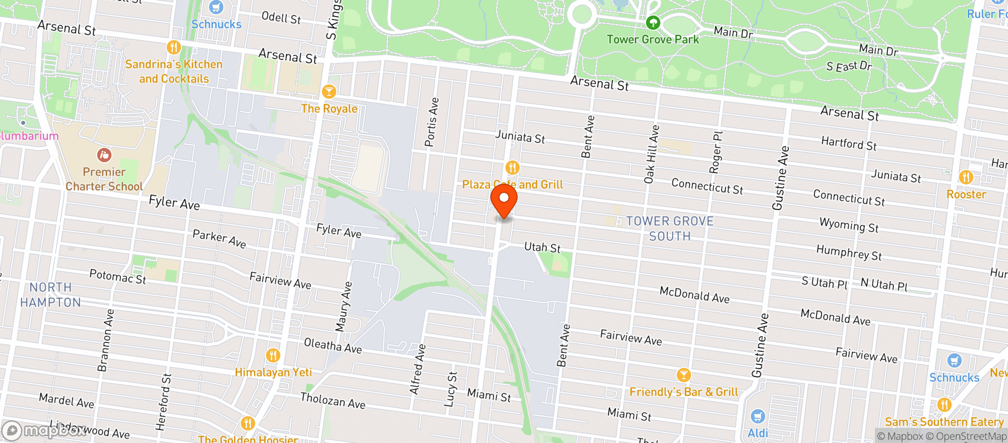 Map showing Tower Pub