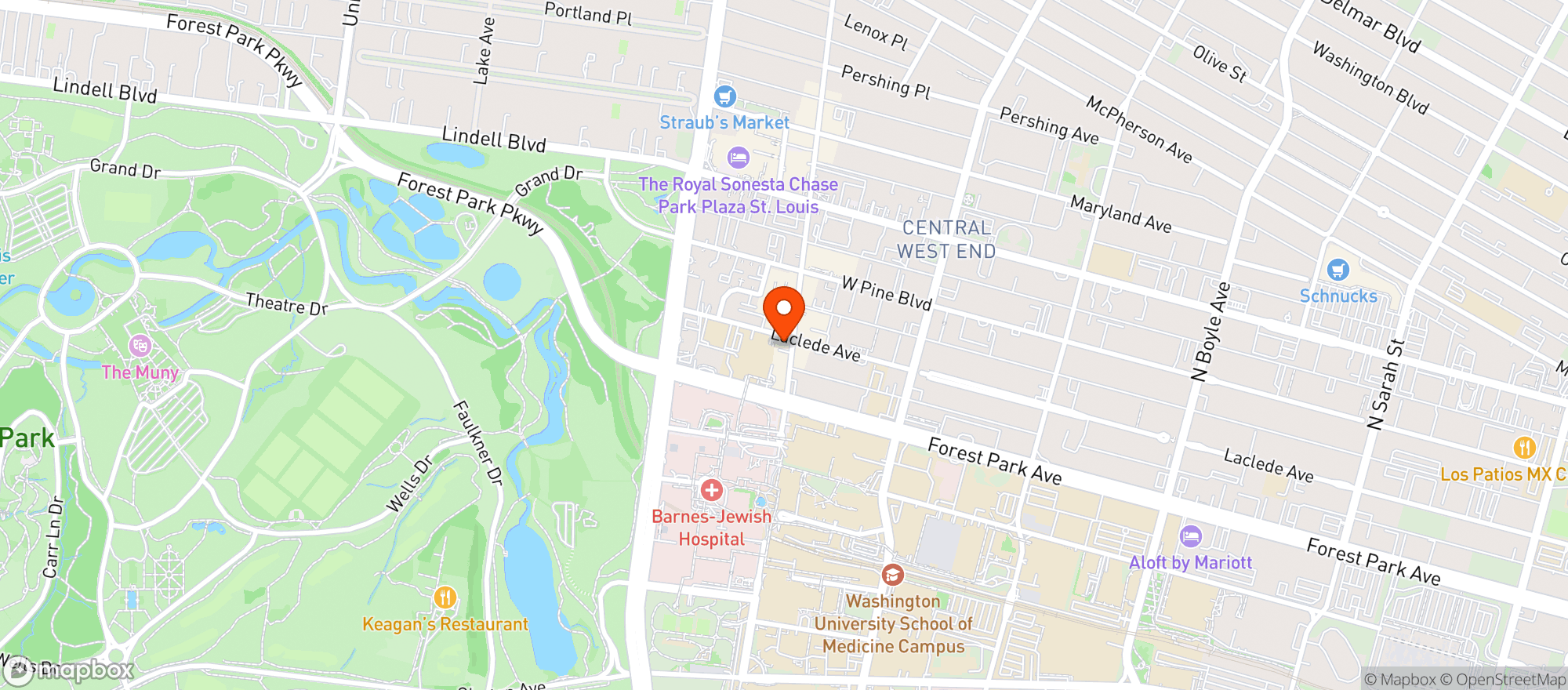 Map showing The Bbq Saloon