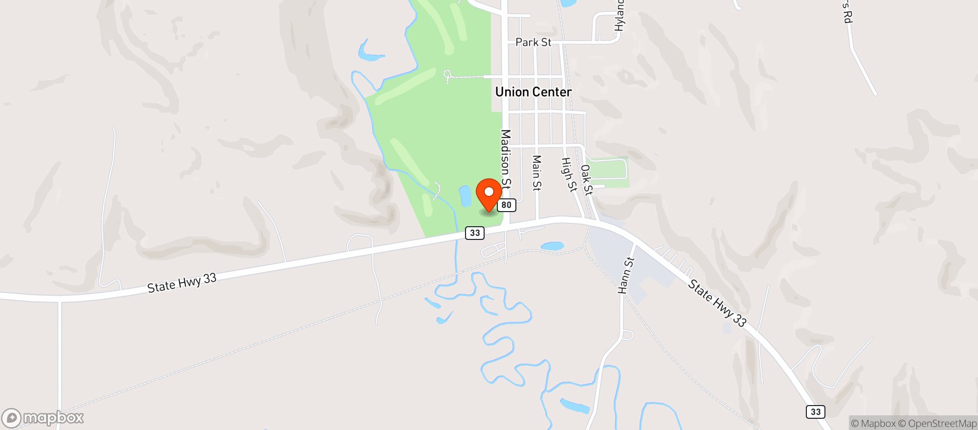Map showing Rockin Nine