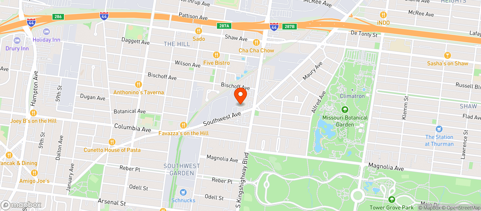 Map showing Randalls Wines & Spirits