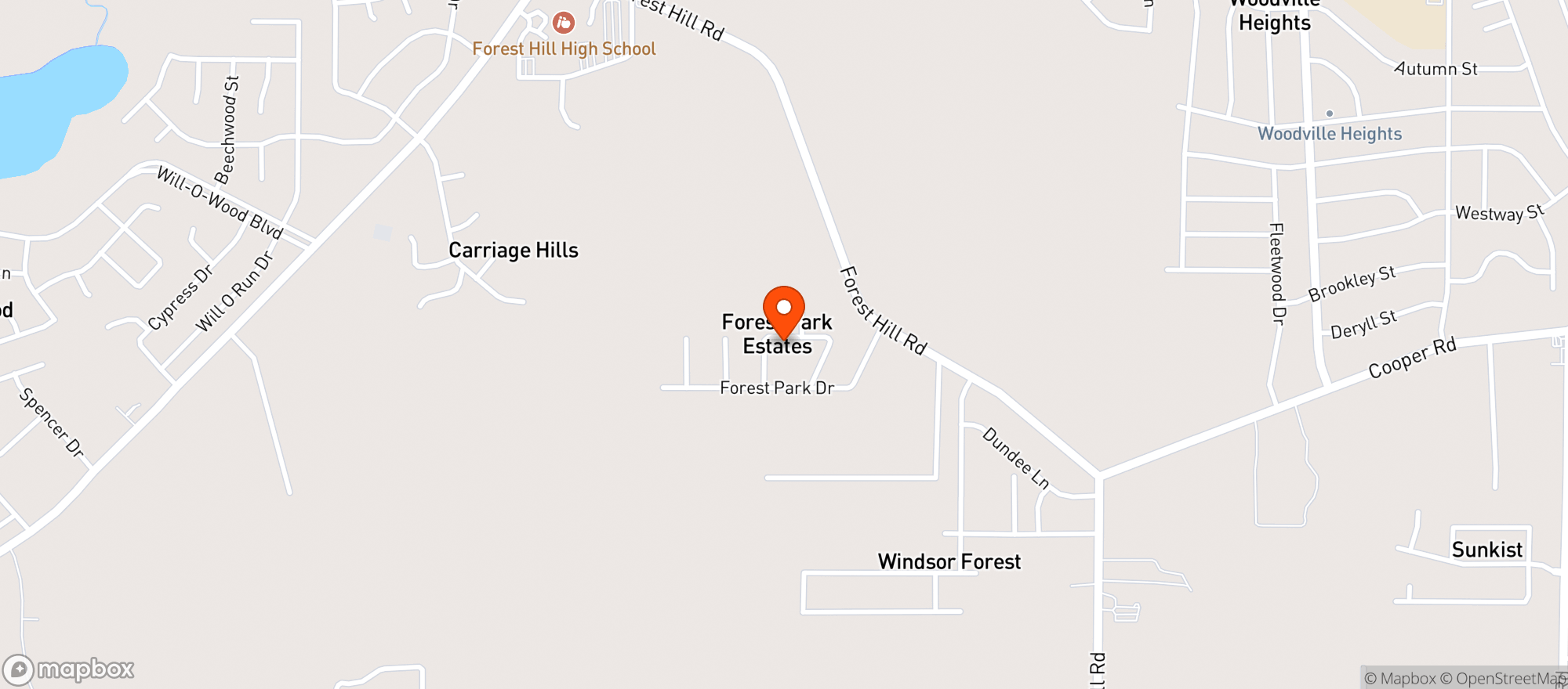 Map showing 420 Medical Clinic Park Circle