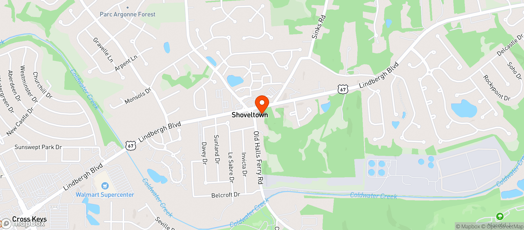Map showing On The Run