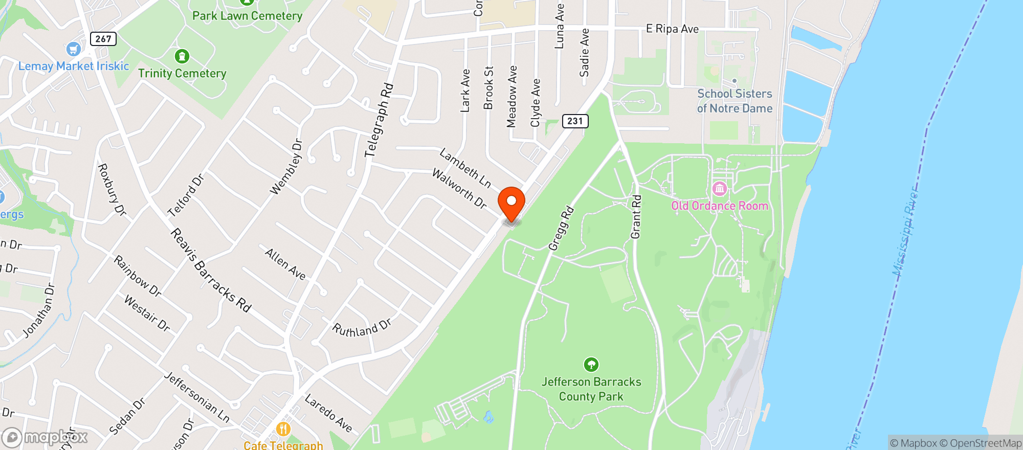 Map showing Sam S Liquor & Convenienc