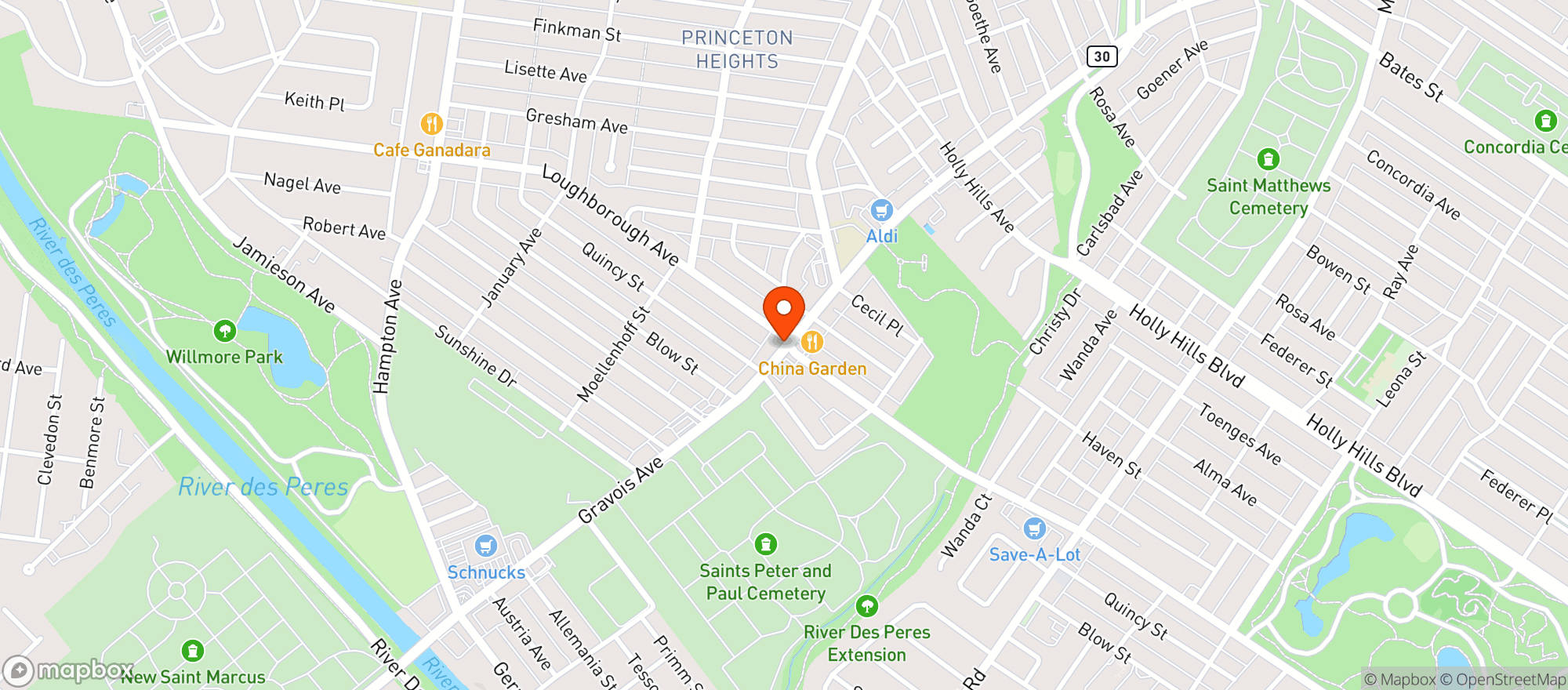 Map showing Area 51 STL LLC
