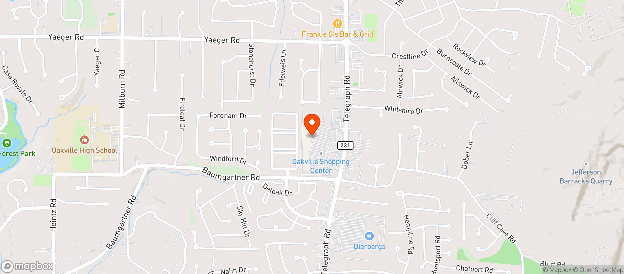 Map showing Schnucks