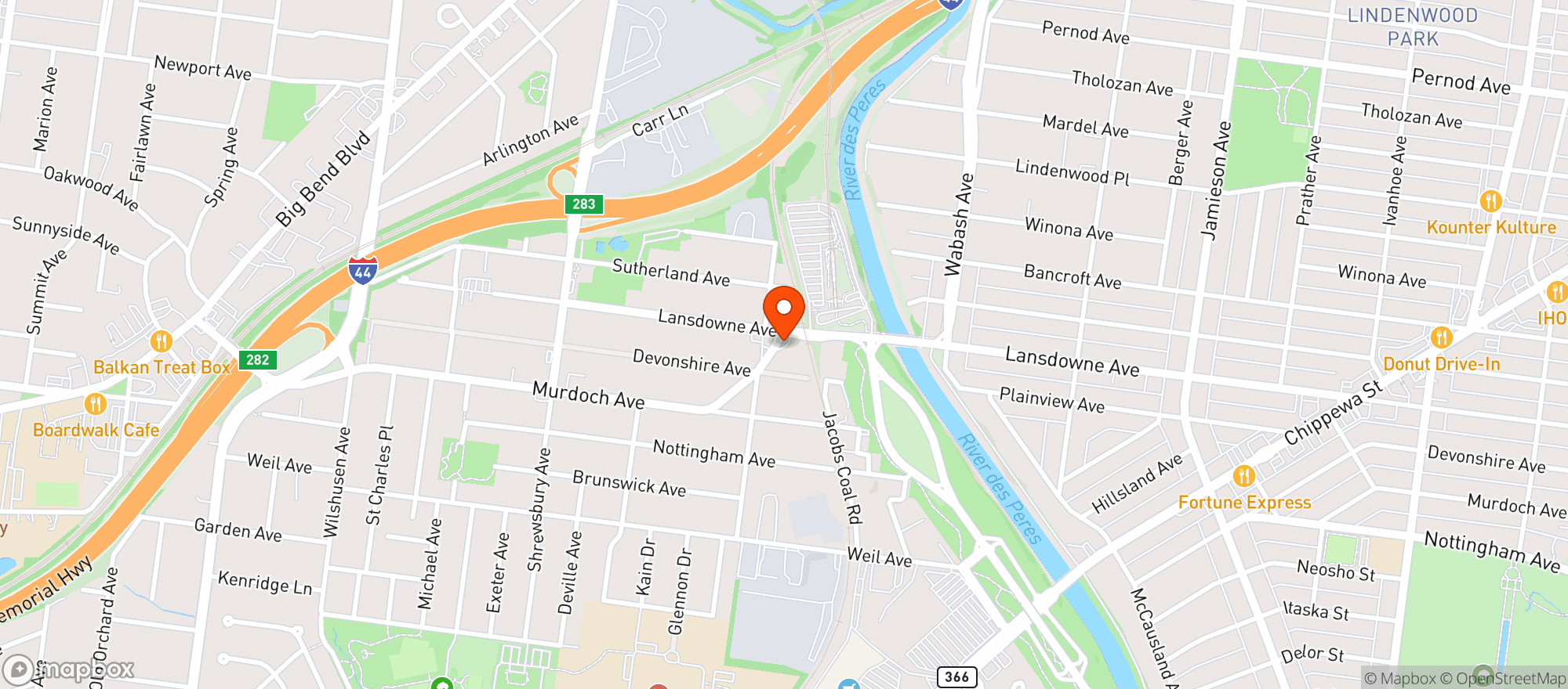 Map showing Gas Mart