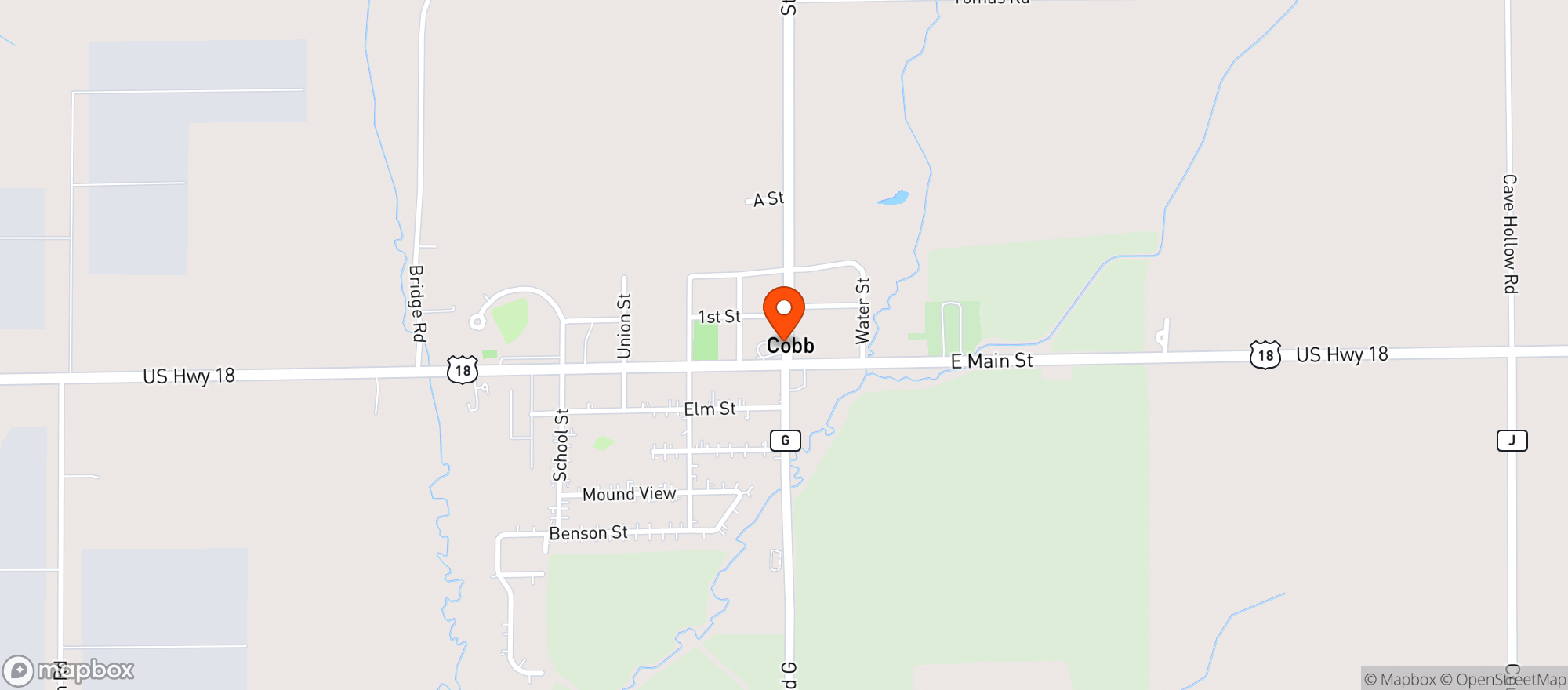 Map showing Thirsty Farmer