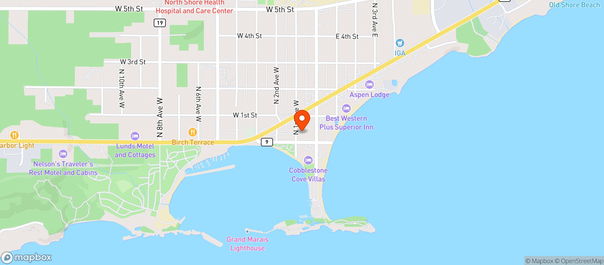 Map showing Lady Superior Na Bottle Shop