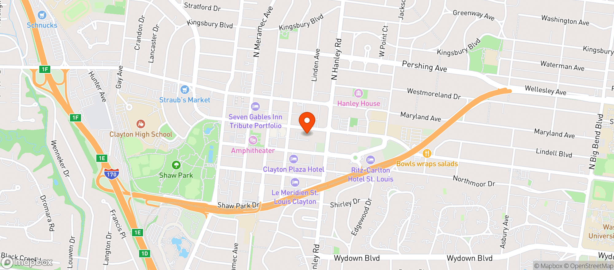 Map showing Pastaria Deli