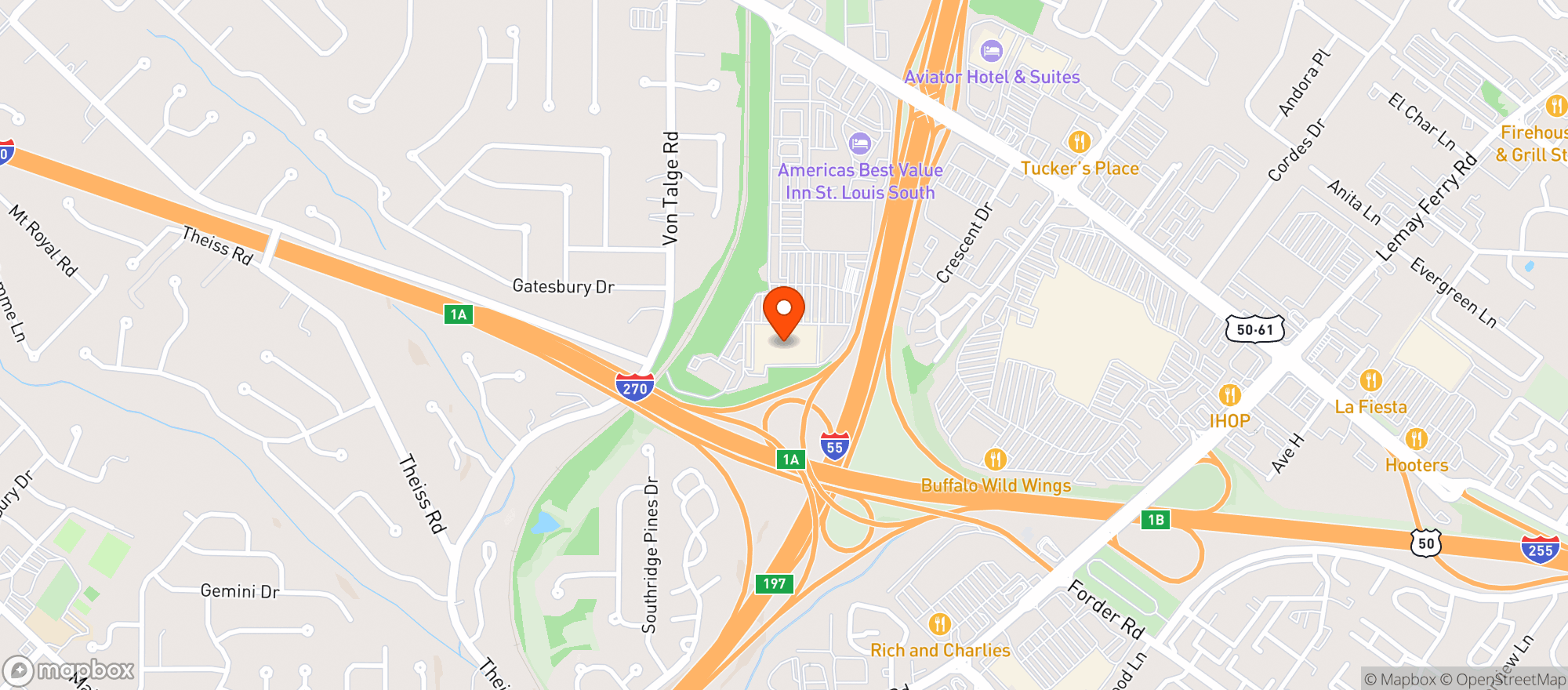Map showing Target