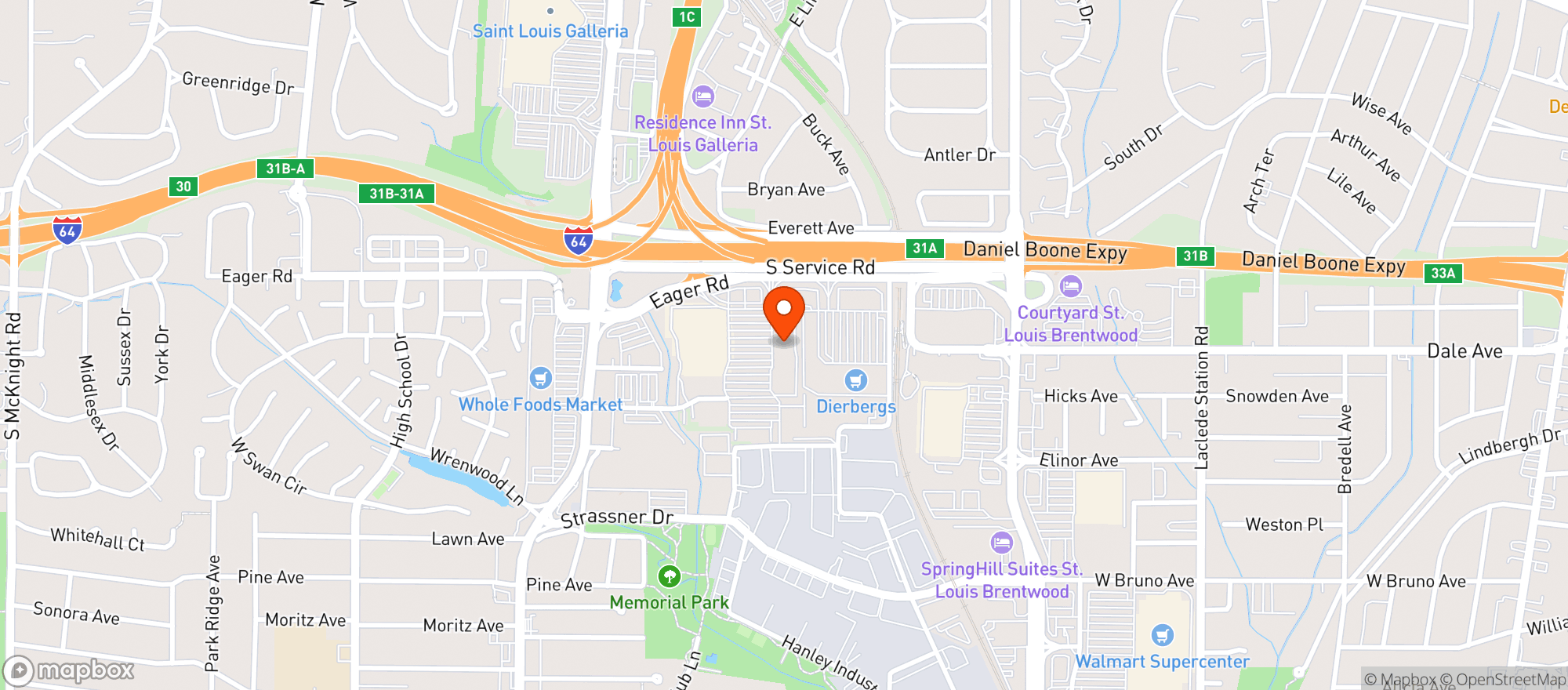 Map showing World Market Brentwood