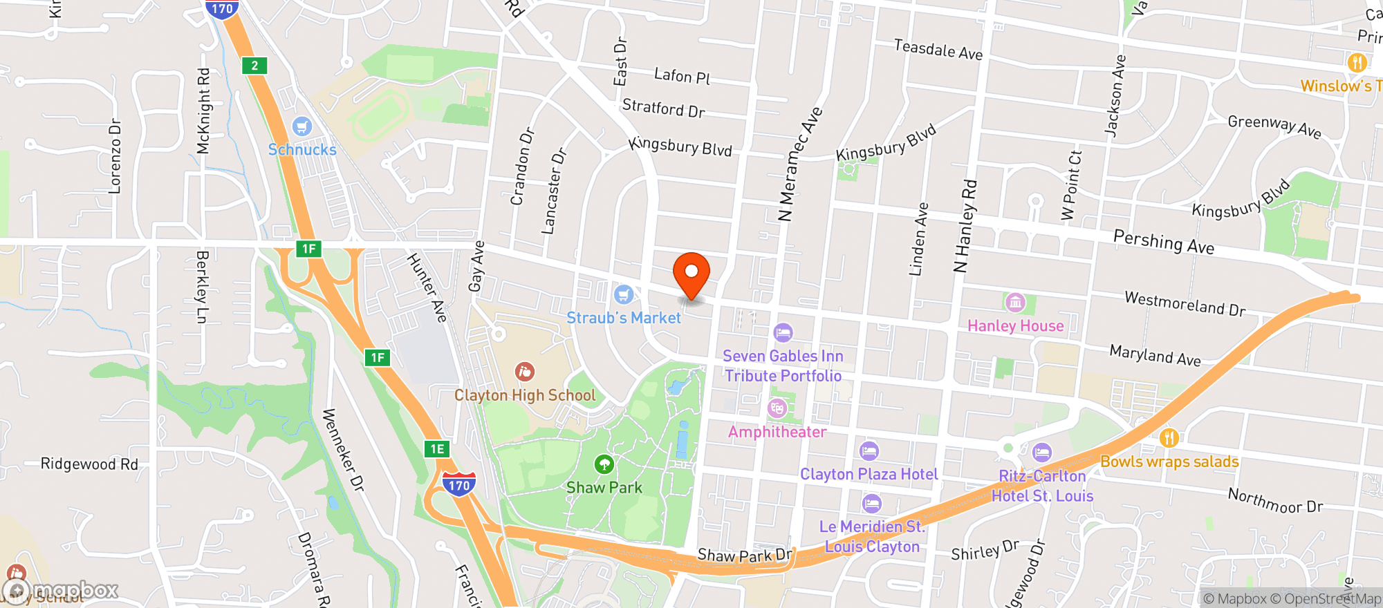 Map showing Herbies